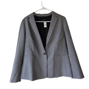Talbots Blazer 12 NWT Houndstooth Pattern One Button $199